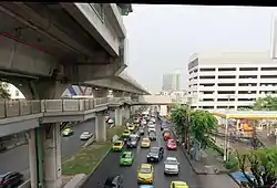 Phet Kasem Road near Lak Song MRT Station (Bang Khae Subdistrict side) in 2019
