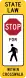 R1-6a: In-street pedestrian crossing