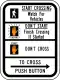 Crosswalk signal instructions