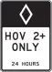24HR HOV 2+