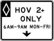 HOV (overhead)