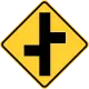 Offset side roads