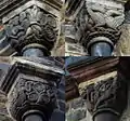 East façade capitals