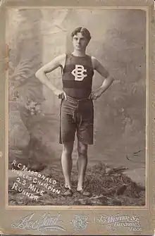 Ronald J. MacDonald, Olympic runner, Boston Marathon Champion in 1898.