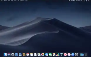 A screenshot of the desktop
