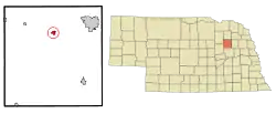 Location of Battle Creek, Nebraska