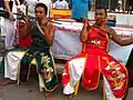 Masong are getting ready to participate in the morning parade starting from one of the am in Western Phuket