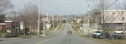 Main Avenue, Fairview - with Tuft's Cove's smokestacks in the distance