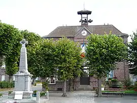 The town hall in Wambaix