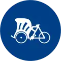 Beca (passenger tricycle famous in Melaka) lane