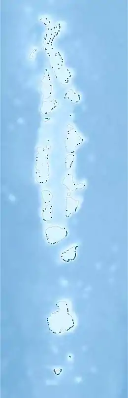 Manadhoo is located in Maldives