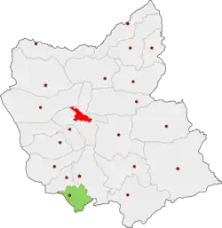 Location of Malekan County in East Azerbaijan province