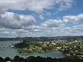 Mill Bay (centre) and houses of Mangonui
