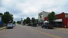Looking west along Main Street (M-42)