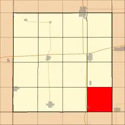 Location in Hancock County