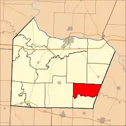 Location in Cooper County