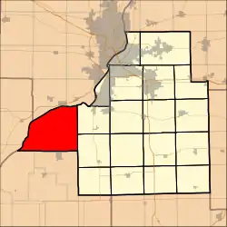 Location in Tazewell County