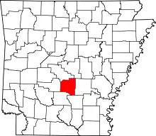 State map highlighting Grant County