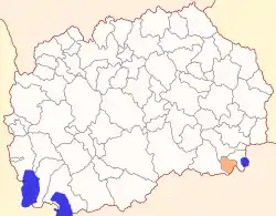 Location of Bogdanci Municipality