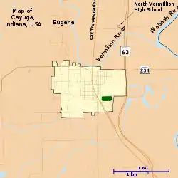 Map of Cayuga