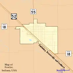 Map of Fowler