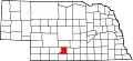 State map highlighting Gosper County