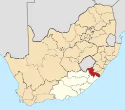 Alfred Nzo District within South Africa