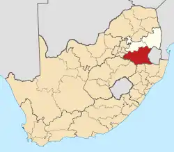 Gert Sibande District within South Africa