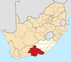 Location in the Eastern Cape