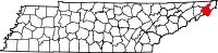 State map highlighting Carter County
