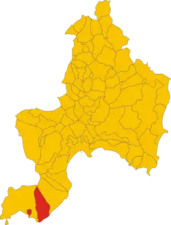 Domus de Maria within the Province of Cagliari