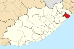 Location in the Eastern Cape