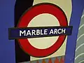 Roundel on platform