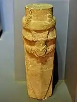 Marble column from Tell al-Rimah, Iraq, Neo-Assyrian period. Iraq Museum