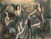 1910-11, Les jeunes filles (Jeune Femmes, Young Girls), oil on canvas, 115 x 146&nbsp;cm. Exhibited  Salon des Indépendants, 1911, Moderna Museet, Stockholm