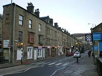 The main street through Hebden Bridge, which Rimer may have walked along on the evening she vanished.