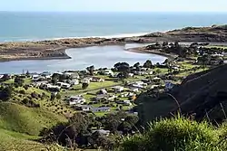 View over Marokopa from Mangatoa Road