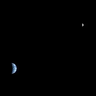 Image 23Earth–Moon system seen from Mars (from Earth)