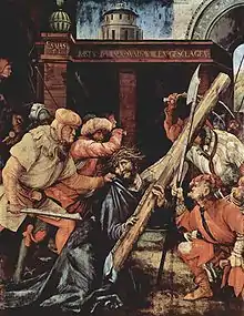 Christ Bearing the Cross, 1523–25 (originally on one side of the panel that is known as the Tauberbischofsheim altarpiece, Kunsthalle Karlsruhe)
