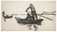 Maxime Dethomas: original in-text Illustration p.&nbsp;31, Henri de Régnier's Esquisses Vénitiennes (1906).