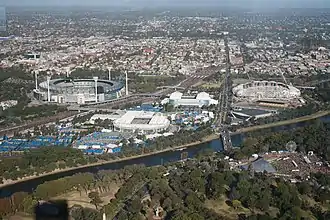 Image 32The Melbourne Sports and Entertainment precinct on the banks of the Yarra River in 2010. (from Australian Open)