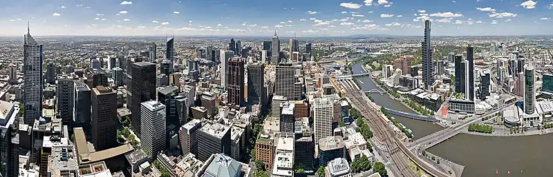 Image 15Melbourne Skyline from Rialto tower, Australia (from Portal:Architecture/Townscape images)