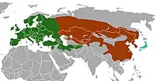 Map of range