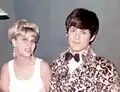 Lars Jacob (right) in a Lord John coat, the popular "dandified" male fashion in 1968.