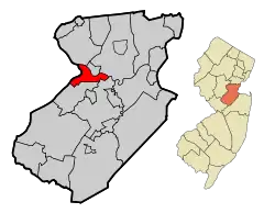 Location within Middlesex County. Inset: Location of Middlesex County in New Jersey.
Interactive map of New Brunswick, New Jersey