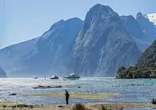 Image 45Fiordland is dominated by steep, glacier-carved valleys. (from Geography of New Zealand)