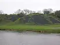 The old Fairlie Colliery's (Pit No.3) bings on the 'Troon' side of the river
