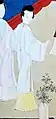 High collar which closes at the front in a duijin manner, Ming dynasty.