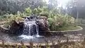 Mini waterfall inside a park within national park premise
