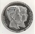 King Gustav V and Queen  Victoria wedding (obverse)